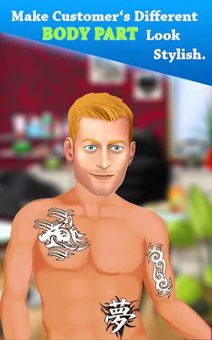 Tattoo simulator : Saloon Art Screenshot 2