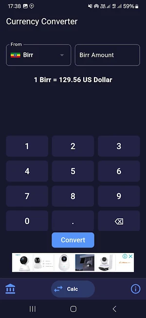 Ethio Exchange rate Screenshot 1