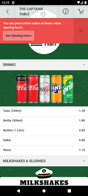 Captains Table Glengormley Screenshot 2