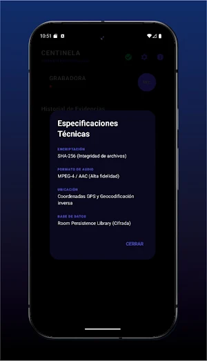 Centinela: Grabadora Legal Screenshot 1