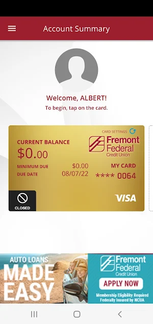 Fremont FCU Cards Screenshot 0