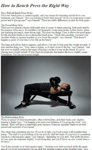 How to Do Bench Press Workout Screenshot 2