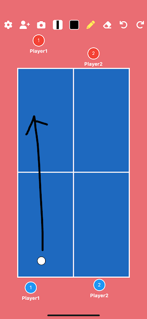 Ping-Pong Tactic Board Screenshot 1