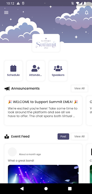 Support Events Screenshot 2