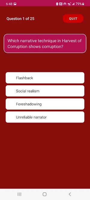 Literature In English Question Screenshot 3