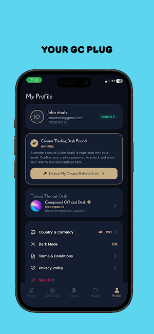 CompoundWallet: GC/Crypto Screenshot 0