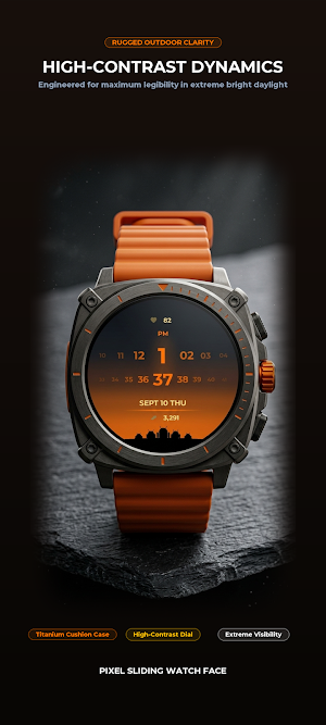 Pixel Sliding Watch Face Screenshot 1