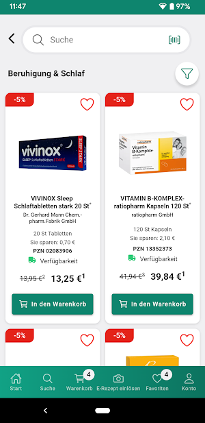 1-2-gesund Apotheke Screenshot 2