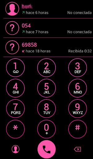 THEME i 8 BLACK PINK EXDIALER Screenshot 1