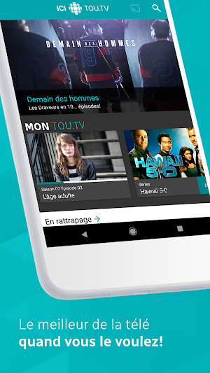 ICI TOU.TV Screenshot 0