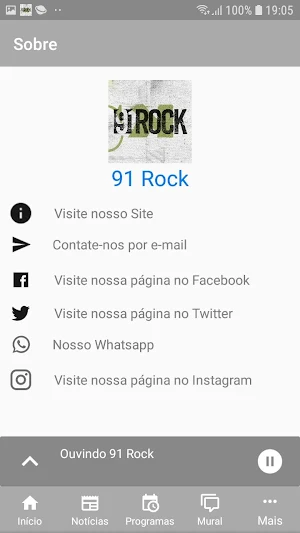 Rádio 91 Rock Screenshot 2