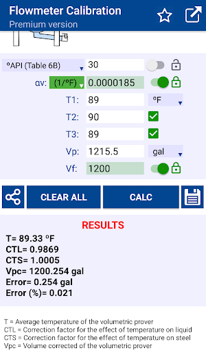 Flowmeter Calibration Screenshot 1