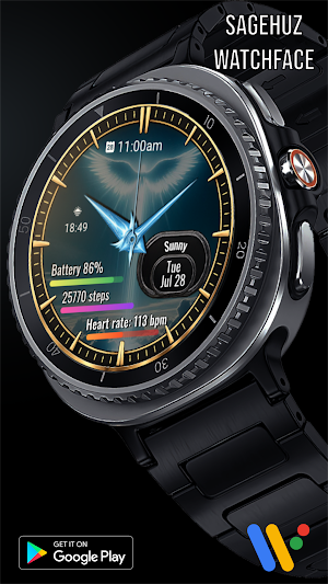 Angel Analog A097 Watch Face Screenshot 1