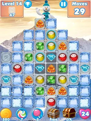 Snowman Swap - match 3 games New Christmas Games screenshot 6