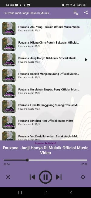 Fauzana mp3 Janji Hanyo Di Mul Screenshot 3