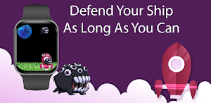 Space Defenders : Wear OS Game Screenshot 2