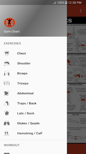 Gym Chart Offline Screenshot 1