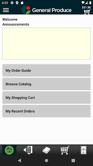 General Produce Co. Checkout Screenshot 0