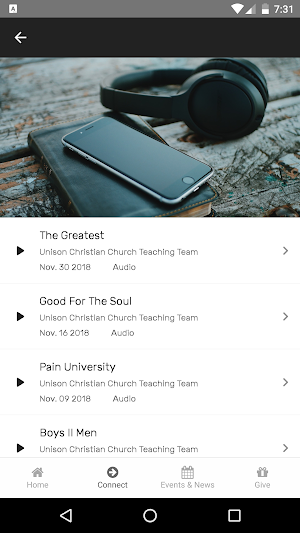 Unison Christian Church Screenshot 1