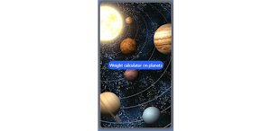 weight on other planets Screenshot 0