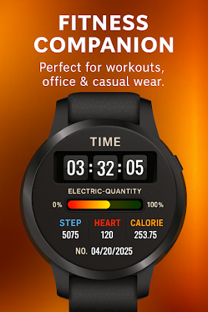 FitStep Digital WatchFace Screenshot 1