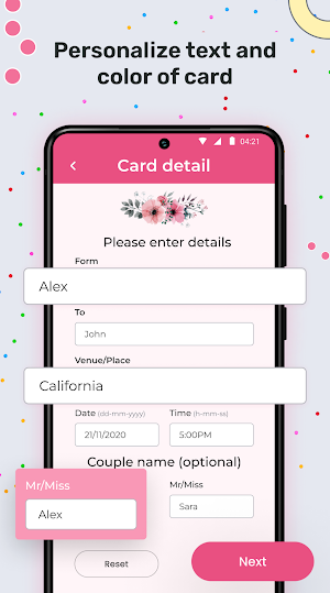 Invite Card, Birthday Card Screenshot 2
