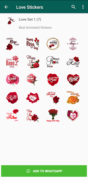 Love Stickers WAStickerApps Screenshot 1