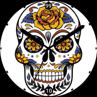 Sugar Skull Floral Halloween