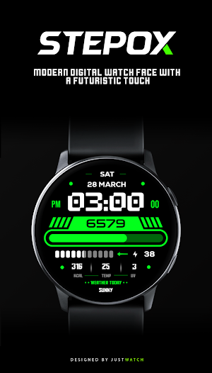 Stepox WatchFace Screenshot 1
