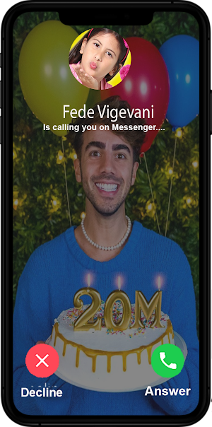 Fede Vigevani Fake Calling You Screenshot 0