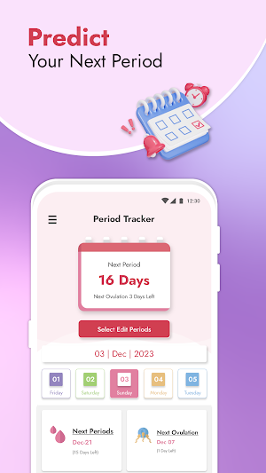 Ovulation and Period Tracker Screenshot 1