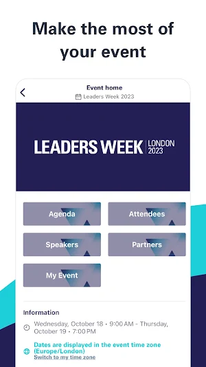 Leaders Events Screenshot 1