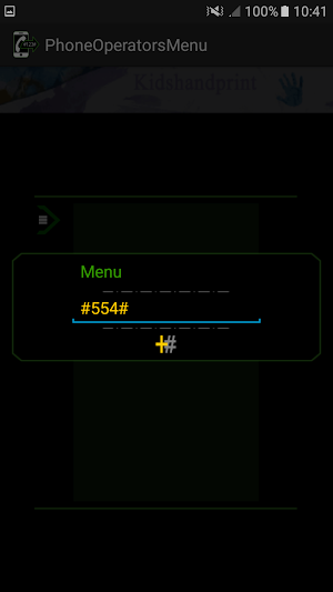 Phone Operators Menu Screenshot 2