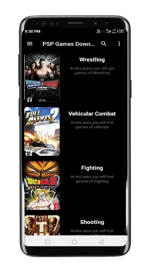 PSP Games Downloader ISO Roms Screenshot 1