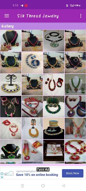 Silk Thread Jewellry Gallery Screenshot 1