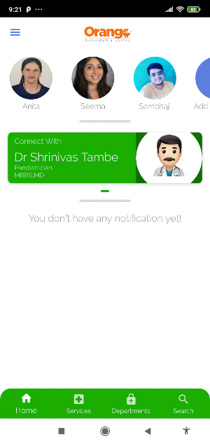 Orange Childrens clinic Screenshot 0