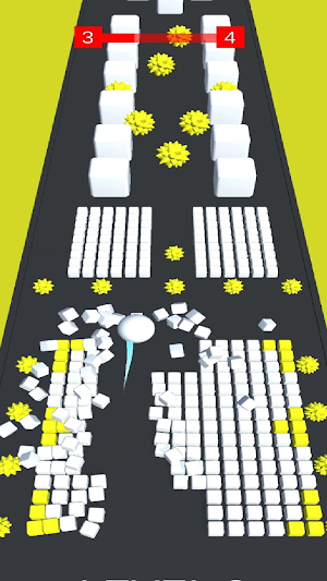 Balls Bumps 3D:Color Push game Screenshot 0