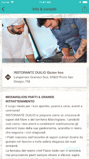 Ristorante Duilio Gluten Free Screenshot 1