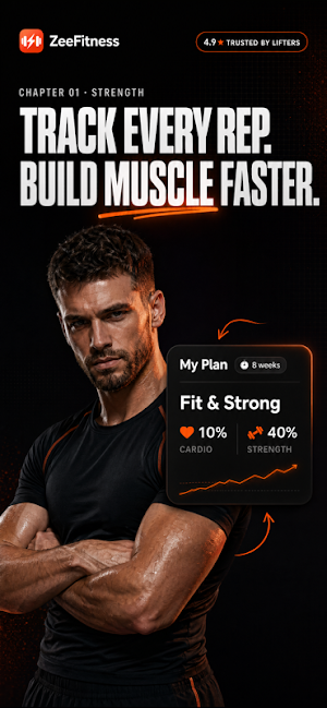 Gym Workout Tracker:ZeeFitness Screenshot 0