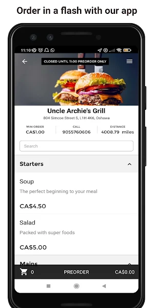 Uncle Archie's Grill Screenshot 0