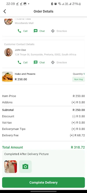 Food Galore Delivery Screenshot 1