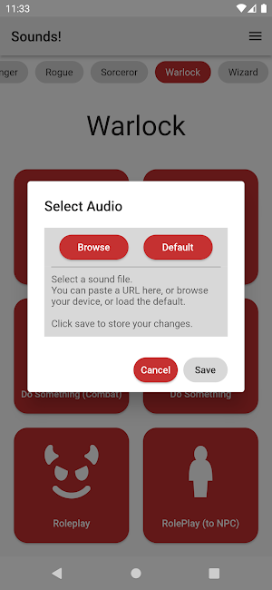 D&D Sound Player Screenshot 3