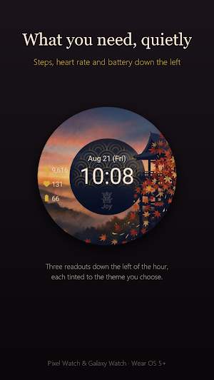 Kiyomizu Japanese Watch Face Screenshot 3