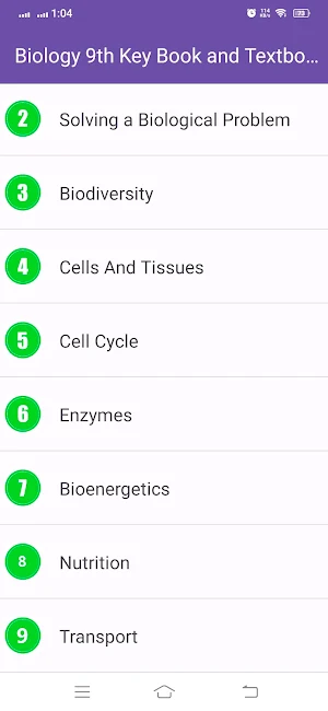 Biology 9th Key and Textbook Screenshot 3