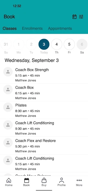 Coach Health and Fitness Screenshot 1