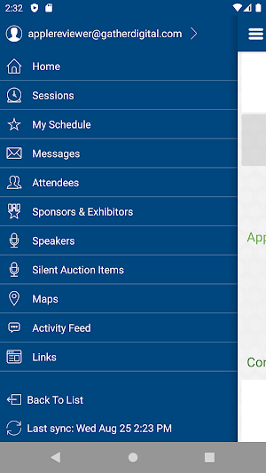 NADSA Events Screenshot 2