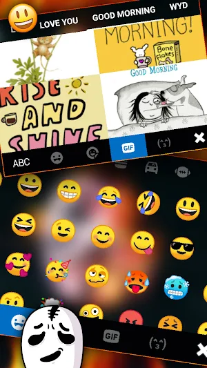Burning Anonymous Keyboard Background Screenshot 3