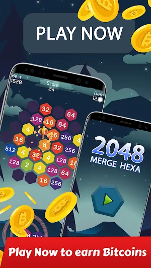 Merge Hexa Puzzle - BTC Screenshot 0