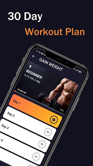 Weight Gain App for Men Screenshot 1
