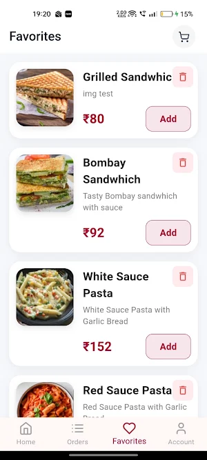 TheFooods Cafe App Screenshot 2